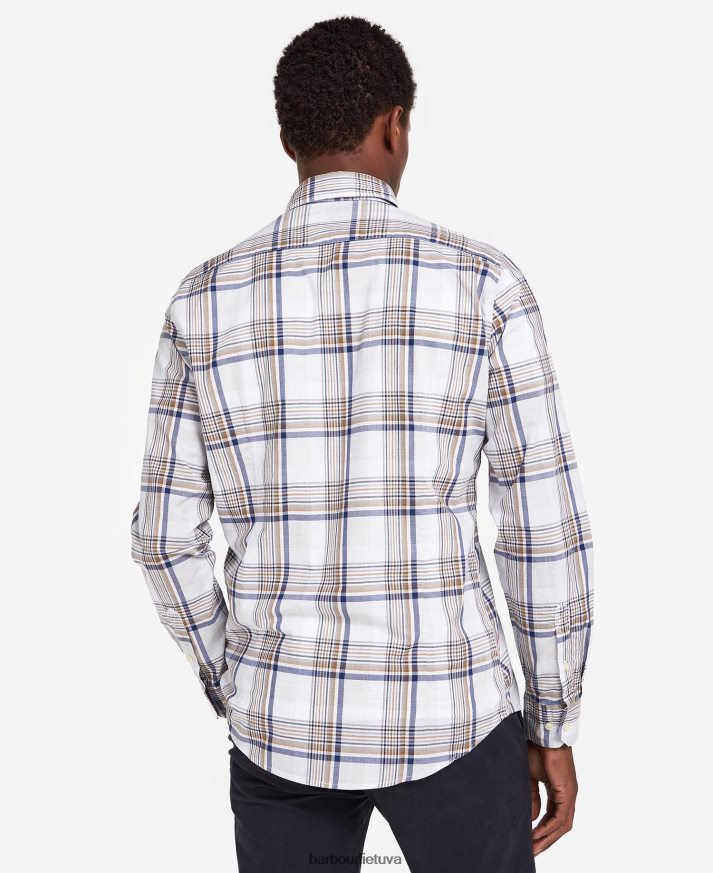 apranga Barbour Sunhill pritaikyti marškiniai klasikinis raudonas vyrų 6F6D80500