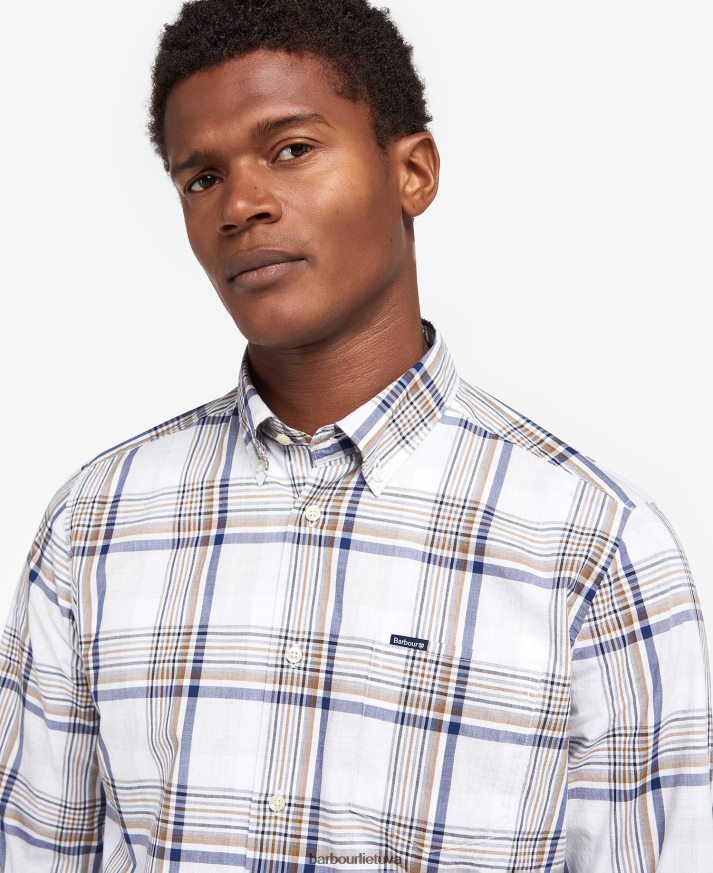 apranga Barbour Sunhill pritaikyti marškiniai klasikinis raudonas vyrų 6F6D80500