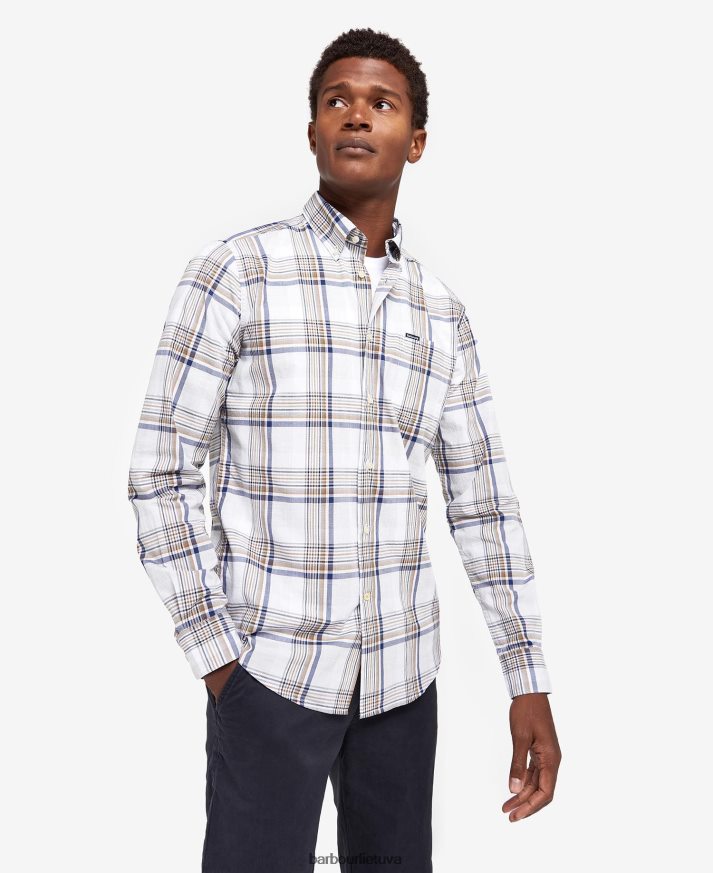 apranga Barbour Sunhill pritaikyti marškiniai klasikinis raudonas vyrų 6F6D80500