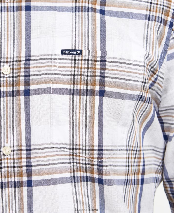 apranga Barbour Sunhill pritaikyti marškiniai klasikinis raudonas vyrų 6F6D80500