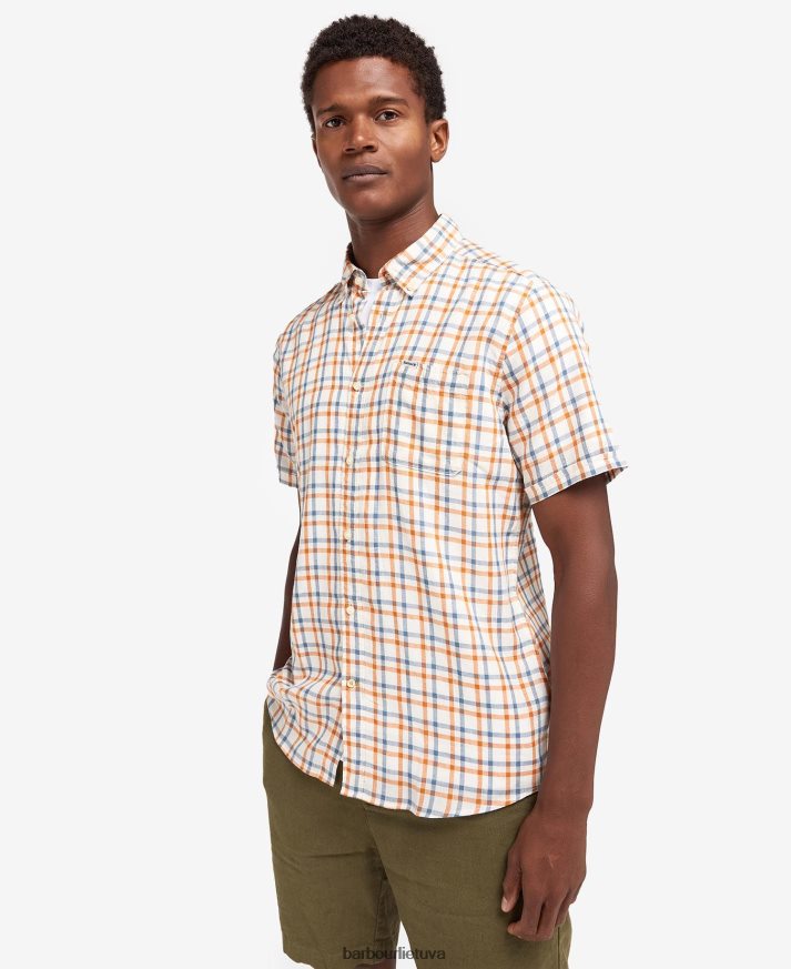 apranga Barbour Wrayside pritaikyti marškiniai alyvuogių vyrų 6F6D80436