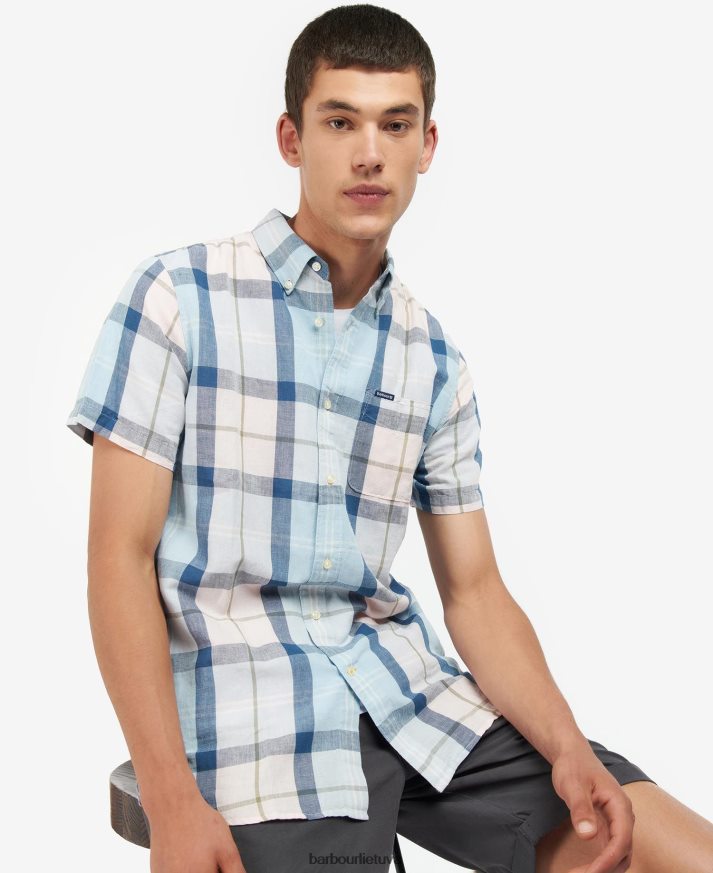 apranga Barbour angus pritaikyti marškiniai rausvos druskos tartanas vyrų 6F6D80429