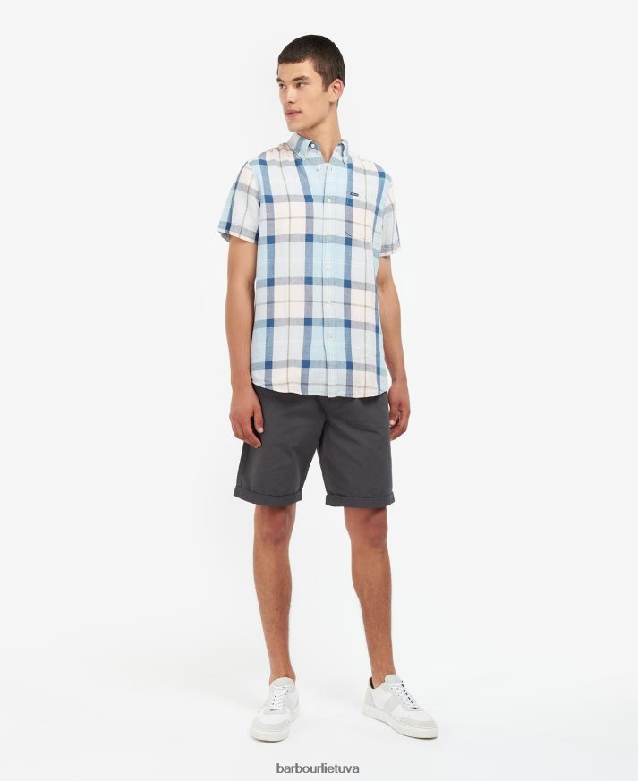 apranga Barbour angus pritaikyti marškiniai rausvos druskos tartanas vyrų 6F6D80429