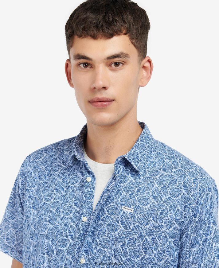 apranga Barbour cromer vasariniai marškinėliai dangus vyrų 6F6D80496