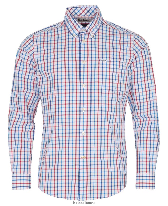 apranga Barbour eldon pasiūti marškiniai raudona vyrų 6F6D80380