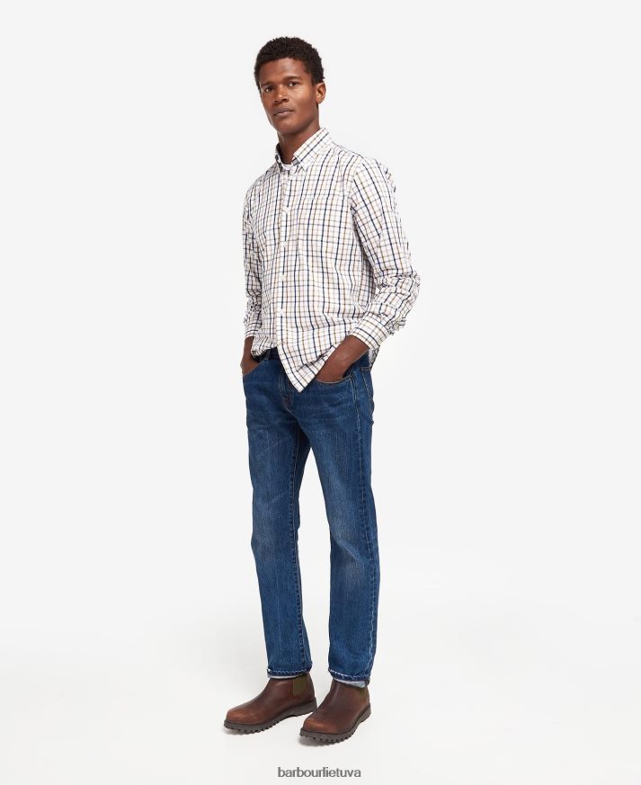 apranga Barbour eldon pasiūti marškiniai raudona vyrų 6F6D80467