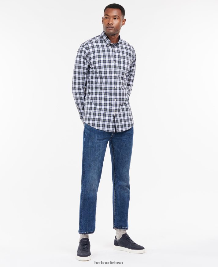 apranga Barbour foxlow pritaikyti marškiniai čili raudona vyrų 6F6D80377