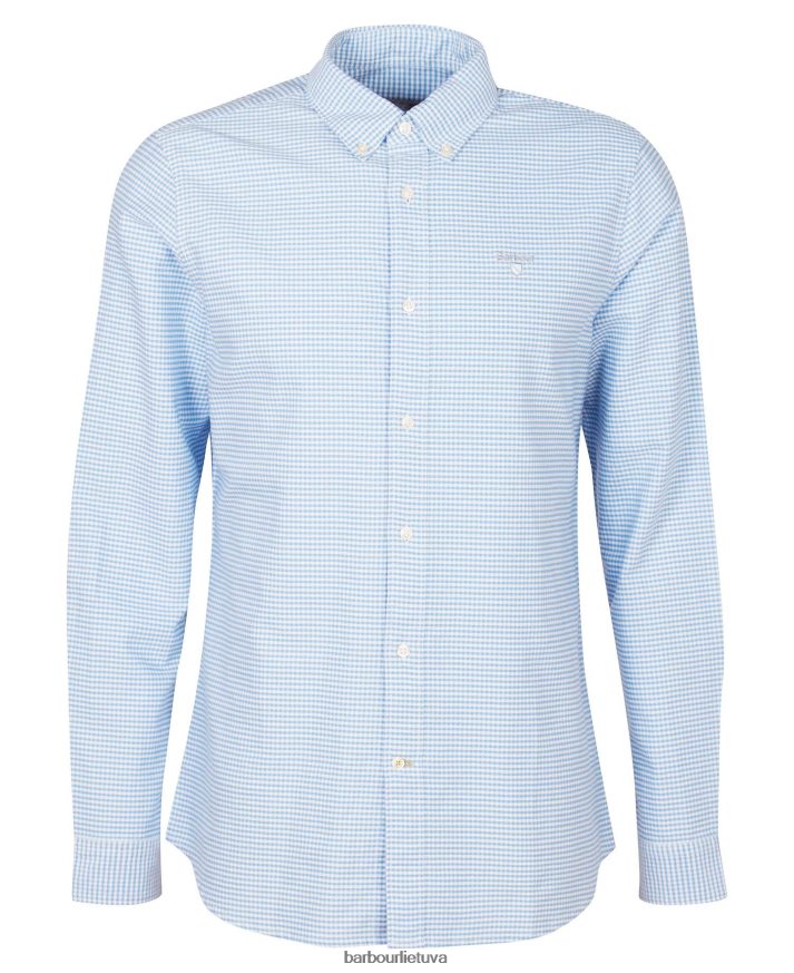 apranga Barbour gingham oxford pritaikyti marškiniai klasikinė rožinė vyrų 6F6D80402