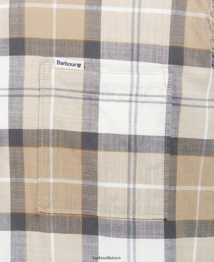 apranga Barbour gordon trumpomis rankovėmis pritaikyti marškiniai amble smėlio tartanas vyrų 6F6D80442