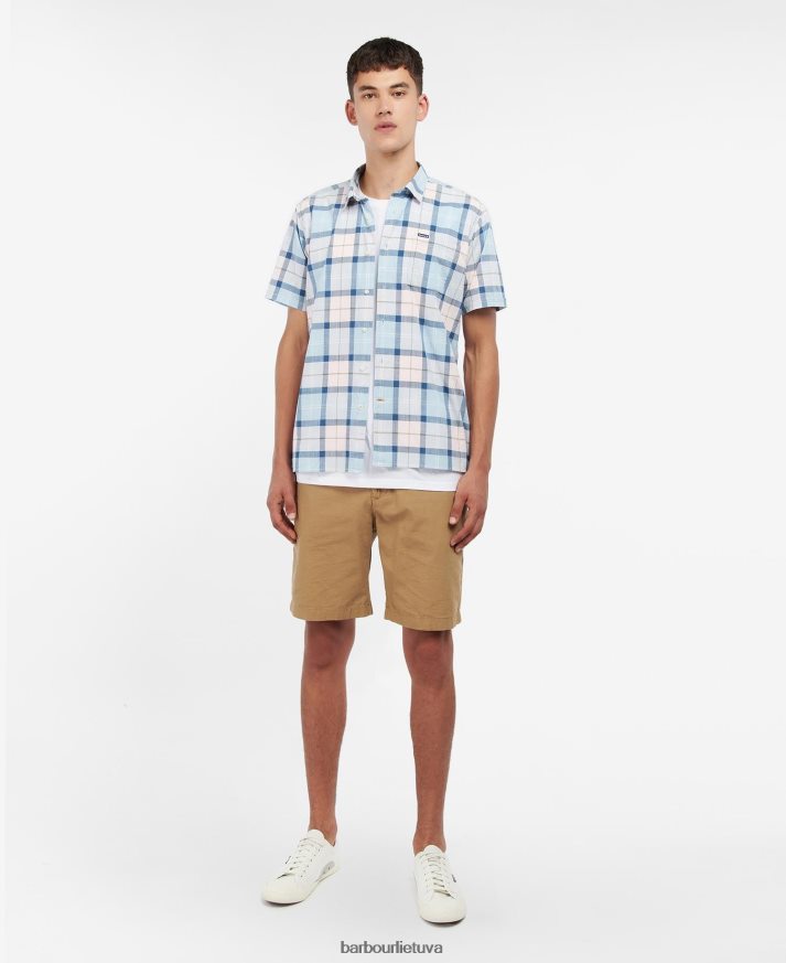 apranga Barbour gordon trumpomis rankovėmis pritaikyti marškiniai amble smėlio tartanas vyrų 6F6D80448