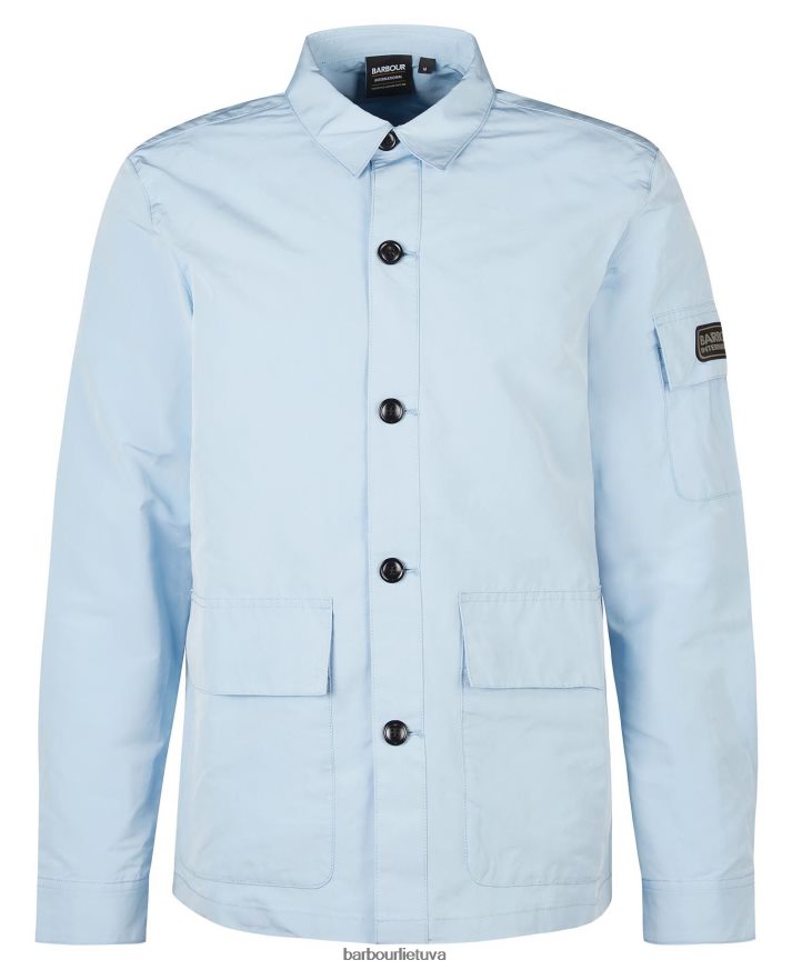 apranga Barbour grandinės marškinėliai chambray mėlyna vyrų 6F6D80304