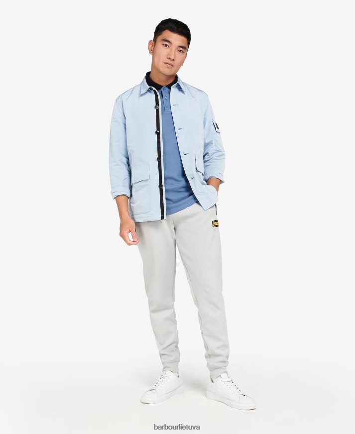 apranga Barbour grandinės marškinėliai chambray mėlyna vyrų 6F6D80304