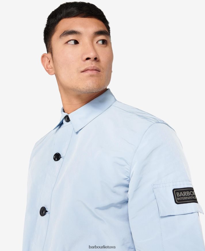 apranga Barbour grandinės marškinėliai chambray mėlyna vyrų 6F6D80304