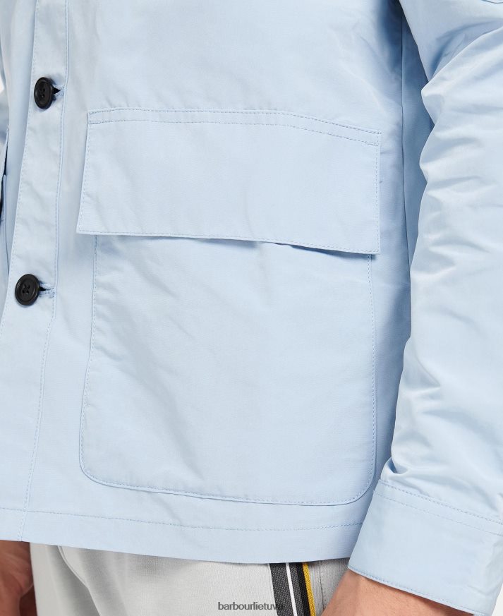 apranga Barbour grandinės marškinėliai chambray mėlyna vyrų 6F6D80304