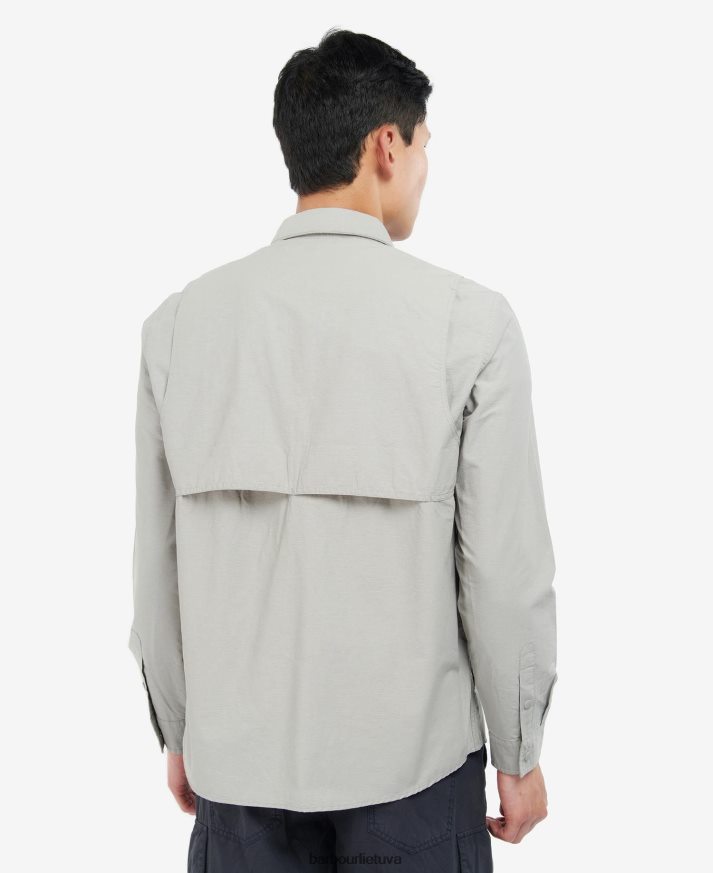 apranga Barbour jona marškinėliai šviesiai pilka vyrų 6F6D80410