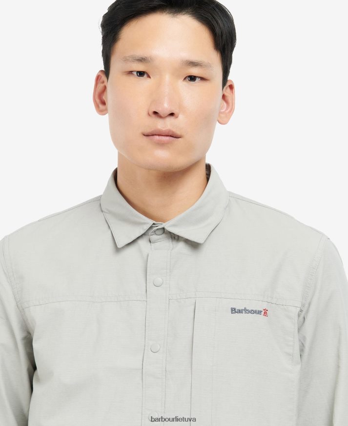 apranga Barbour jona marškinėliai šviesiai pilka vyrų 6F6D80410