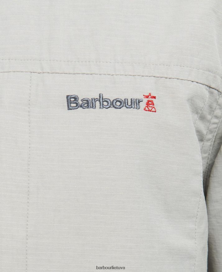 apranga Barbour jona marškinėliai šviesiai pilka vyrų 6F6D80410