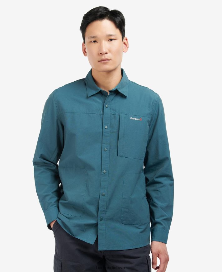 apranga Barbour jona marškinėliai šviesiai pilka vyrų 6F6D80517