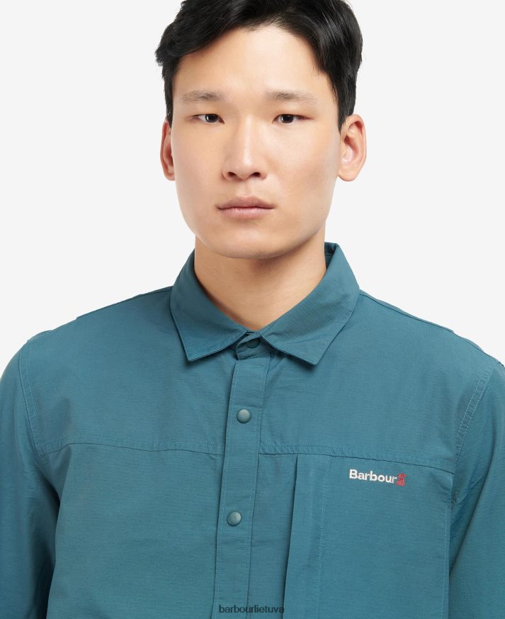 apranga Barbour jona marškinėliai šviesiai pilka vyrų 6F6D80517