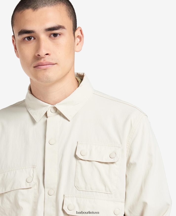 apranga Barbour leo marškinėliai baltas akmuo vyrų 6F6D80468