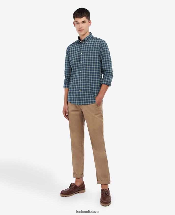 apranga Barbour lomond siuvami marškiniai amble smėlio tartanas vyrų 6F6D80339
