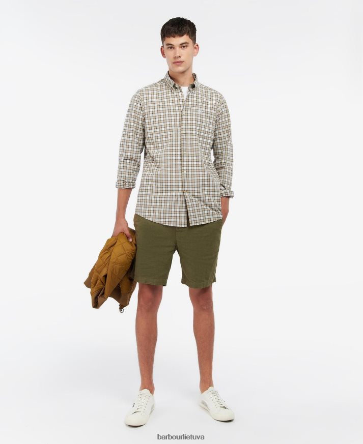 apranga Barbour lomond siuvami marškiniai amble smėlio tartanas vyrų 6F6D80449