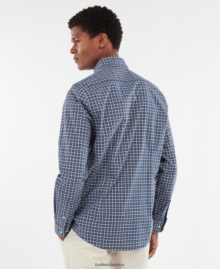 apranga Barbour lomond siuvami marškiniai vidurnakčio tartanas vyrų 6F6D80329