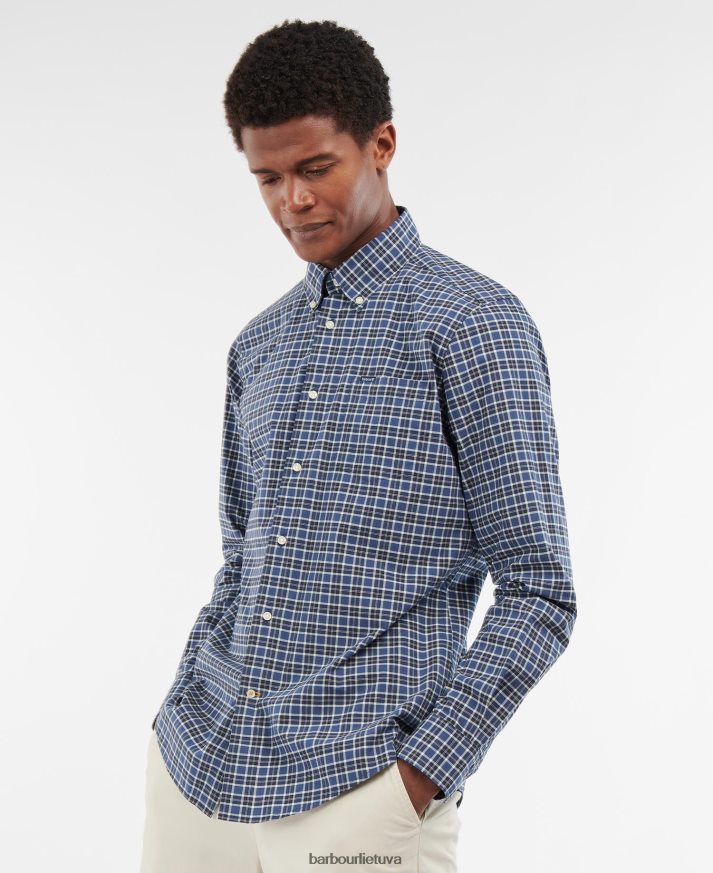 apranga Barbour lomond siuvami marškiniai vidurnakčio tartanas vyrų 6F6D80329