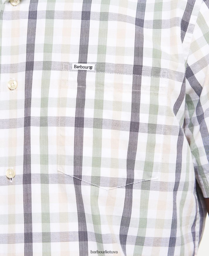 apranga Barbour marškinėliai ilgomis rankovėmis trumpomis rankovėmis raudona vyrų 6F6D80394