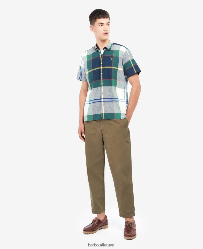 apranga Barbour marvin tartan marškinėliai vasaros gebenė vyrų 6F6D80481