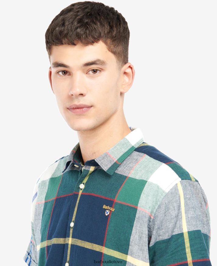 apranga Barbour marvin tartan marškinėliai vasaros gebenė vyrų 6F6D80481