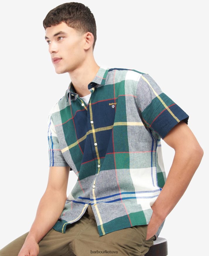 apranga Barbour marvin tartan marškinėliai vasaros gebenė vyrų 6F6D80481