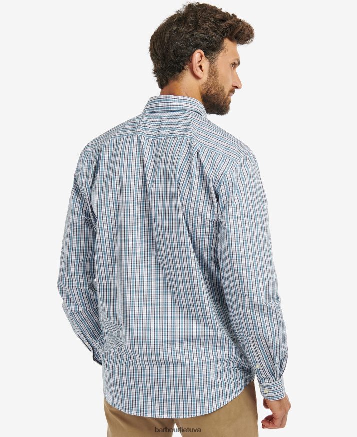 apranga Barbour „oterburn“ įprasti languoti marškiniai vidurio mėlyna vyrų 6F6D80414