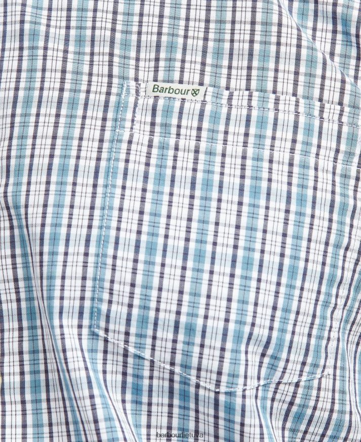 apranga Barbour „oterburn“ įprasti languoti marškiniai vidurio mėlyna vyrų 6F6D80414