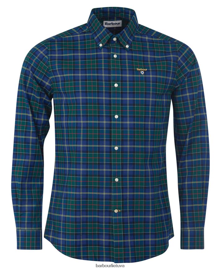 apranga Barbour oxbridge tartan pritaikyti marškiniai vasaros gebenė vyrų 6F6D80347