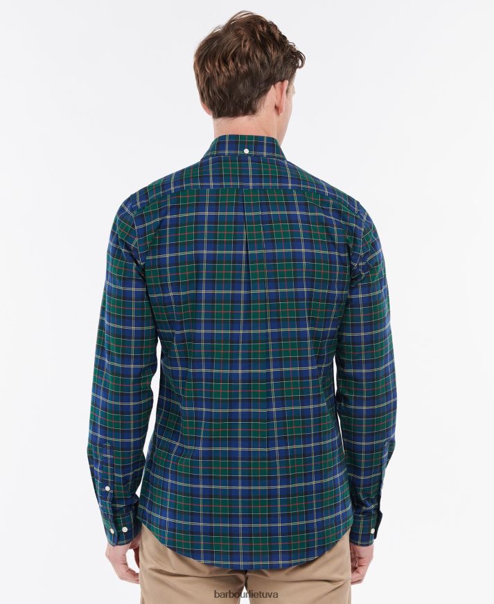 apranga Barbour oxbridge tartan pritaikyti marškiniai vasaros gebenė vyrų 6F6D80347