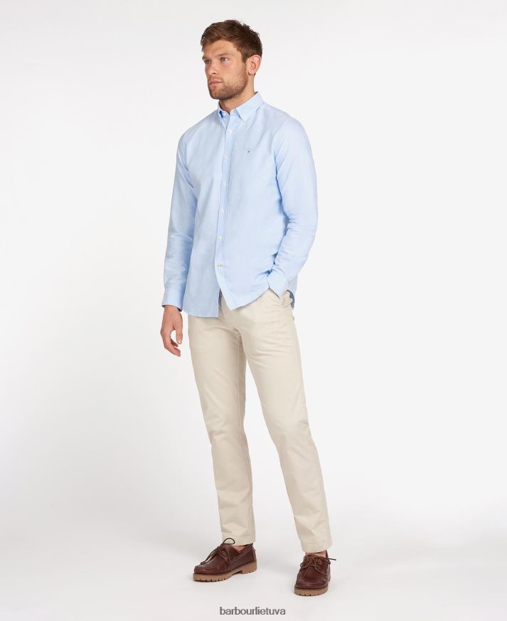 apranga Barbour oxford 3 pritaikyti marškiniai žalias vyrų 6F6D80364