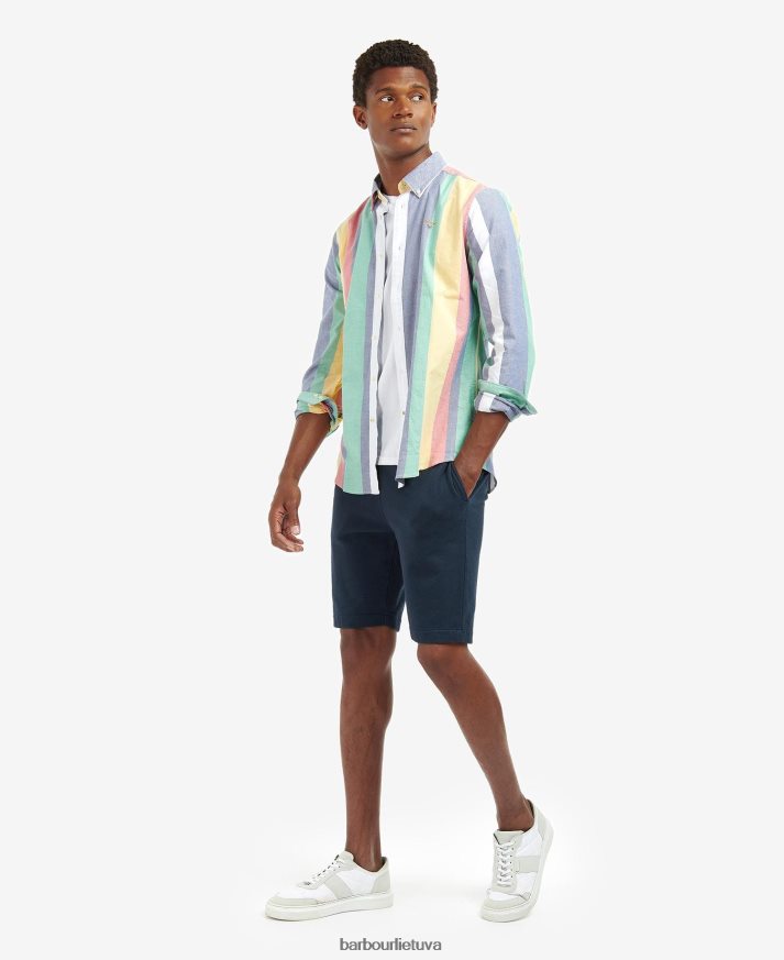 apranga Barbour pilnai dryžuoti marškiniai chambray vyrų 6F6D80494