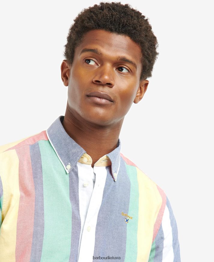 apranga Barbour pilnai dryžuoti marškiniai chambray vyrų 6F6D80494