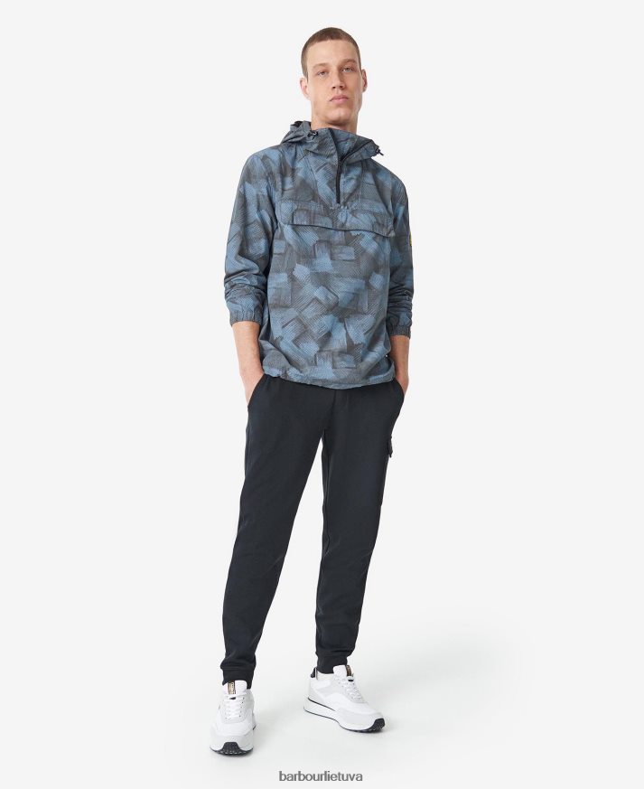 apranga Barbour potėpio marginimo marškinėliai anglis vyrų 6F6D80476