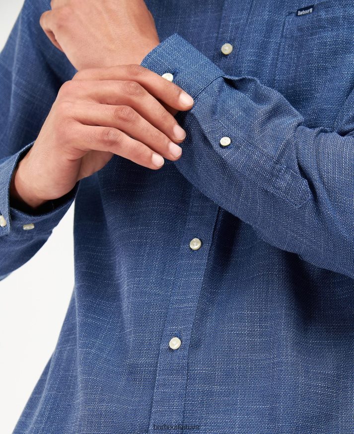 apranga Barbour pylimas pritaikyti marškiniai džinsinio mėlynumo vyrų 6F6D80388