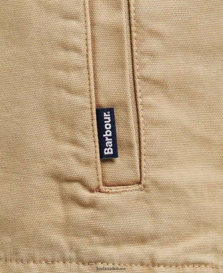 apranga Barbour skalbti medvilniniai marškinėliai balintos alyvuogės vyrų 6F6D80296