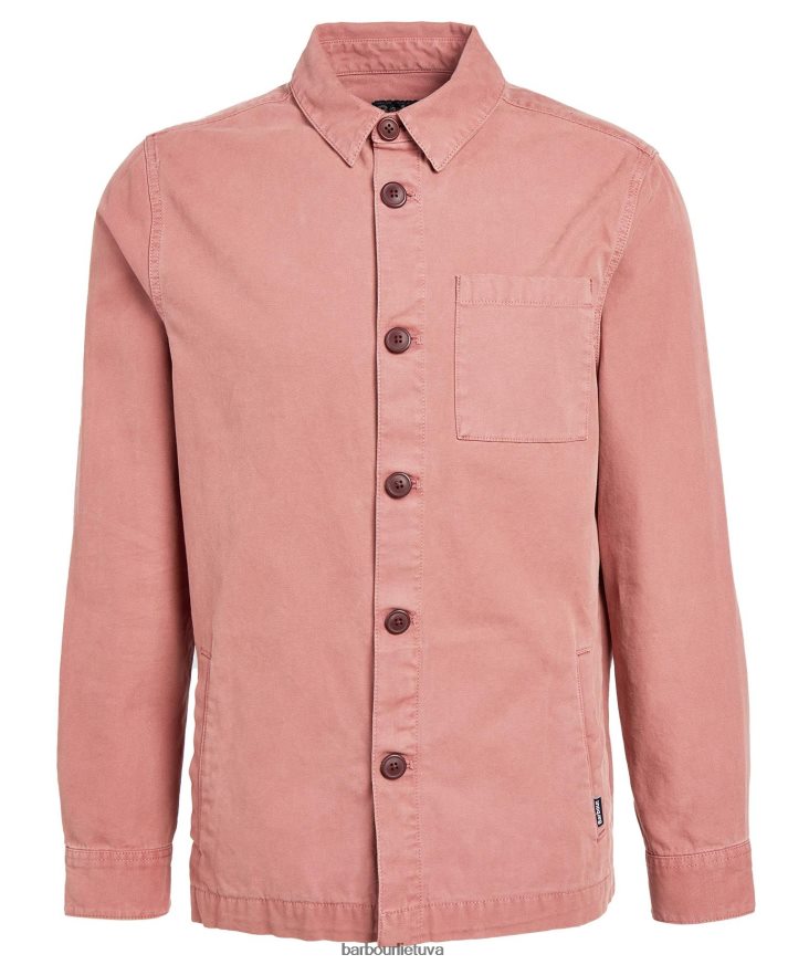 apranga Barbour skalbti medvilniniai marškinėliai balintos alyvuogės vyrų 6F6D80300