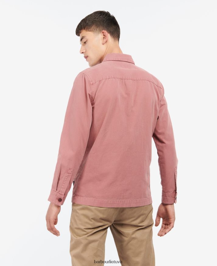 apranga Barbour skalbti medvilniniai marškinėliai balintos alyvuogės vyrų 6F6D80300