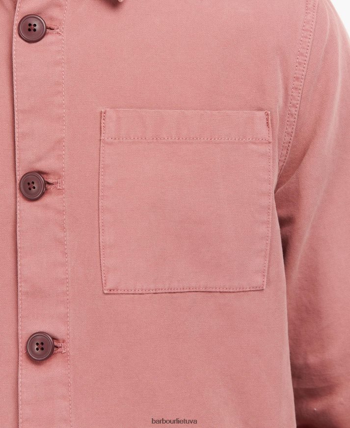 apranga Barbour skalbti medvilniniai marškinėliai balintos alyvuogės vyrų 6F6D80300