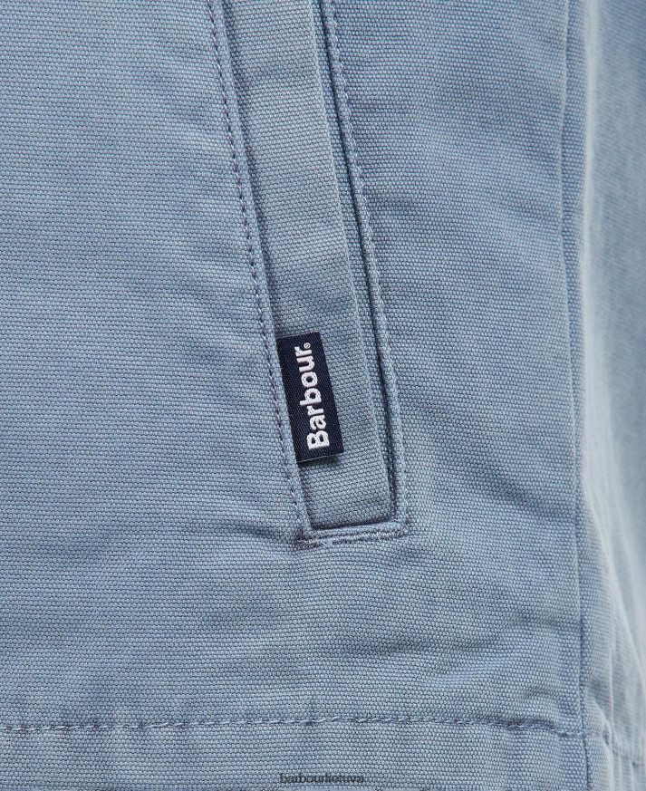 apranga Barbour skalbti medvilniniai marškinėliai balintos alyvuogės vyrų 6F6D80523