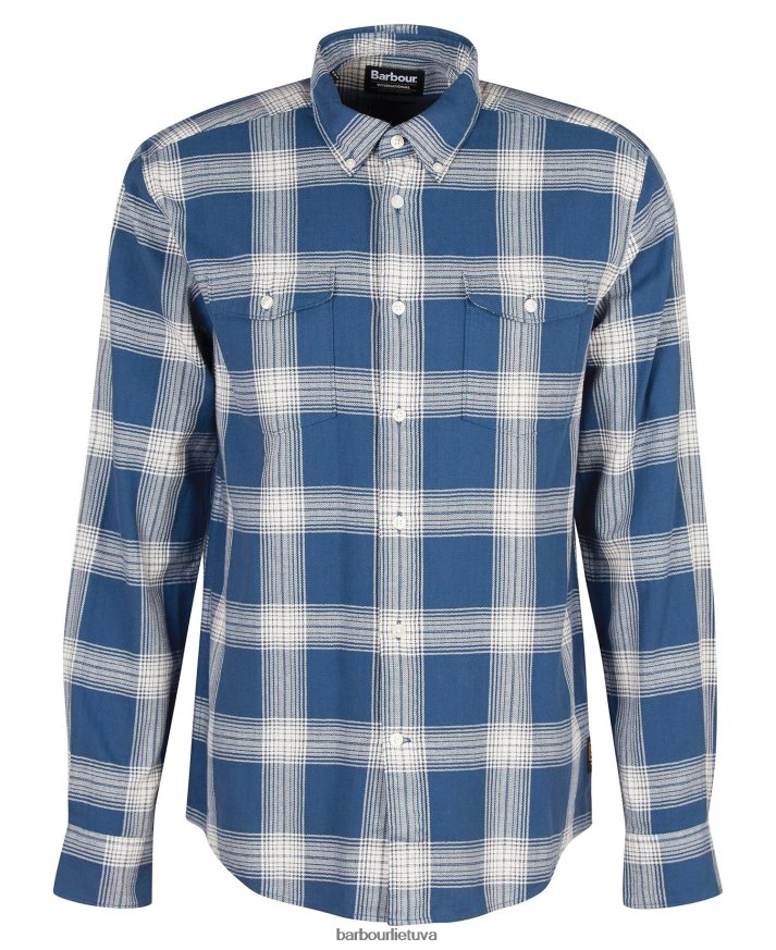 apranga Barbour turbo marškinėliai skiriamieji ženklai mėlyni vyrų 6F6D80403