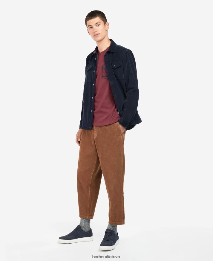 apranga Barbour warwick marškinėliai karinis jūrų laivynas vyrų 6F6D80502