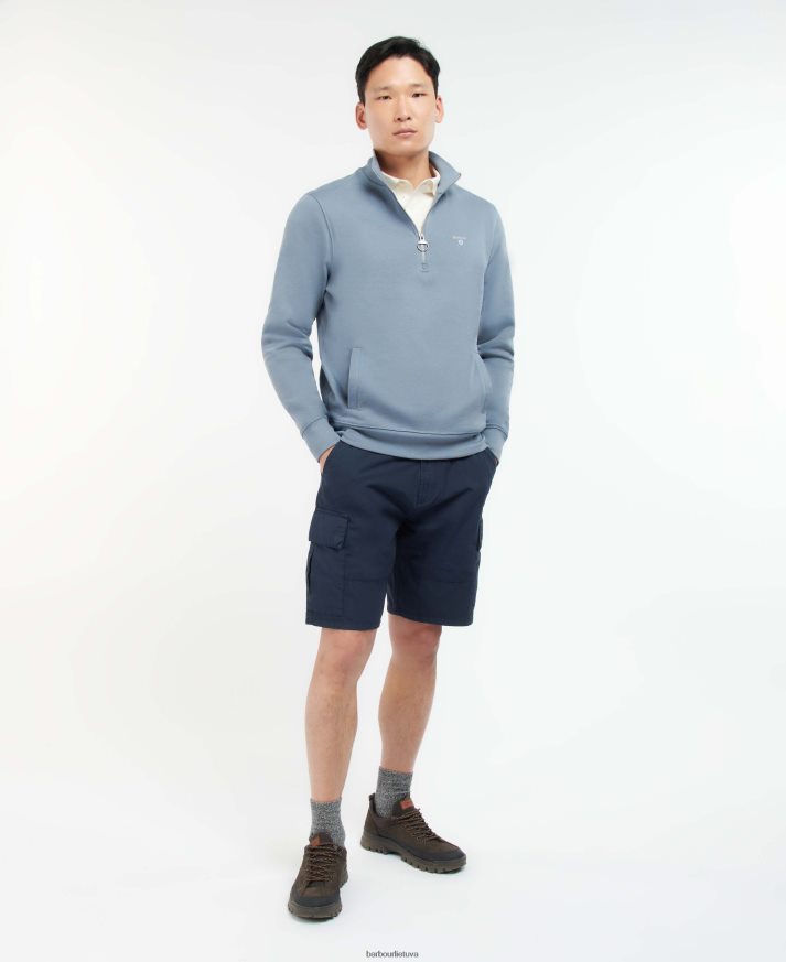 apranga Barbour Barbur Rothley megztinis su pusiau užtrauktuku agavos žalia vyrų 6F6D801052