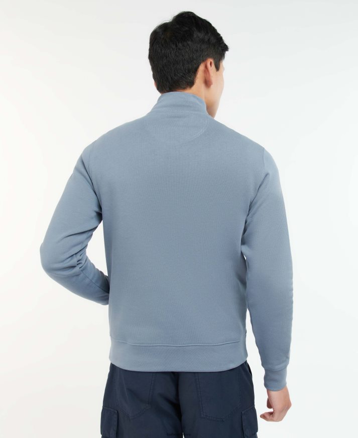 apranga Barbour Barbur Rothley megztinis su pusiau užtrauktuku agavos žalia vyrų 6F6D801052